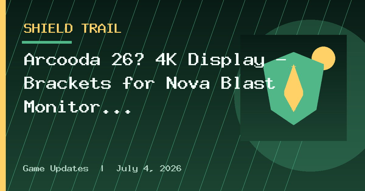 Arcooda 26″ 4K Display – Brackets for Nova Blast Monitor Replacements