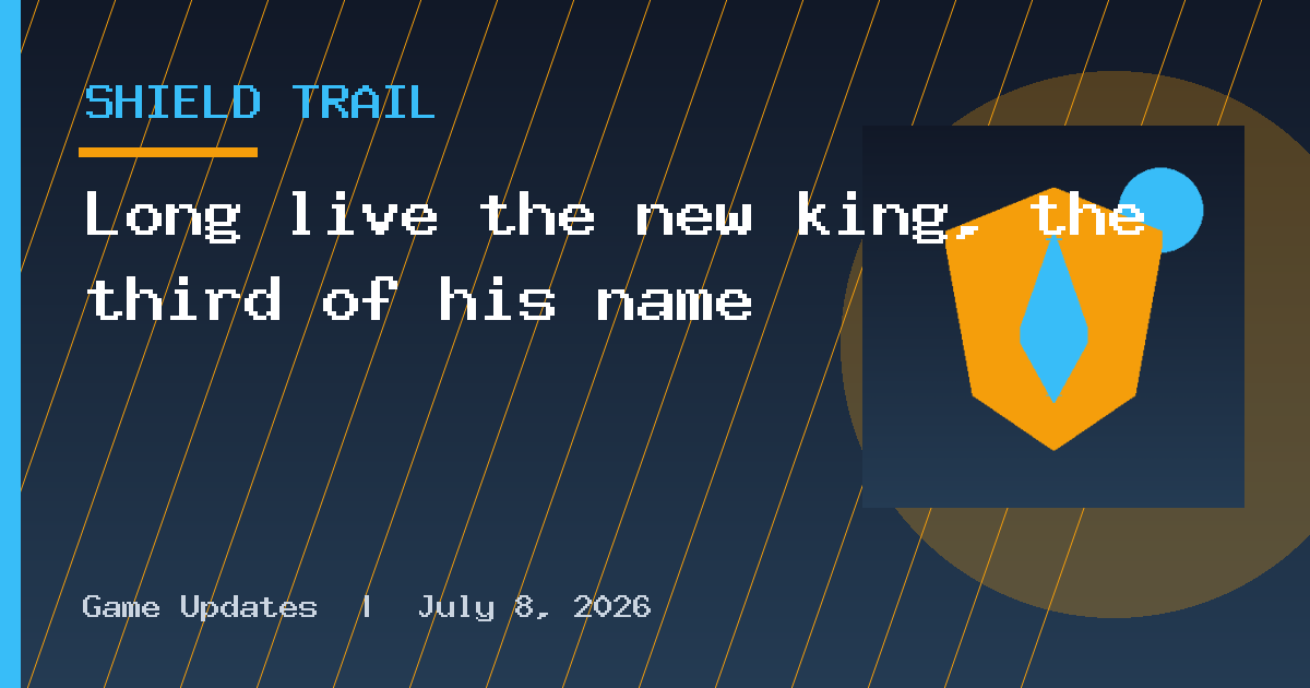 Long live the new king, the third of his name