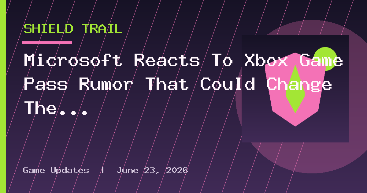 Microsoft Reacts To Xbox Game Pass Rumor That Could Change The Service
