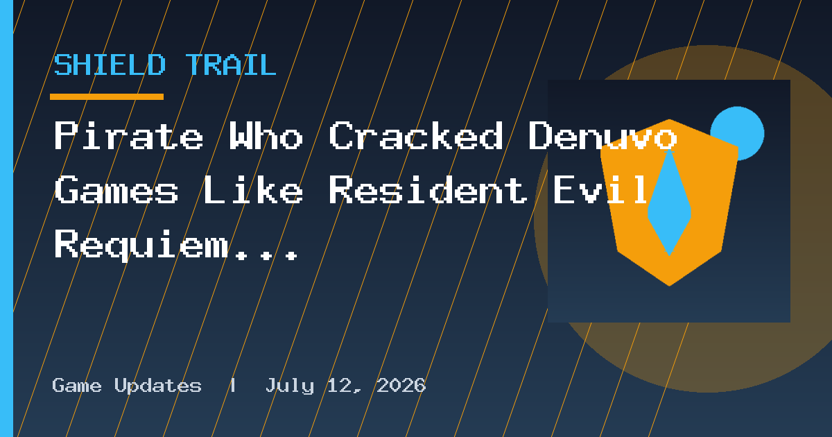 Pirate Who Cracked Denuvo Games Like Resident Evil Requiem Plans to Keep Doing