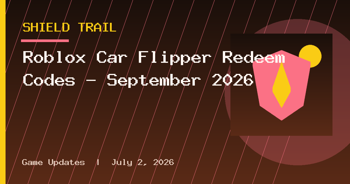 Roblox Car Flipper Redeem Codes – September 2026