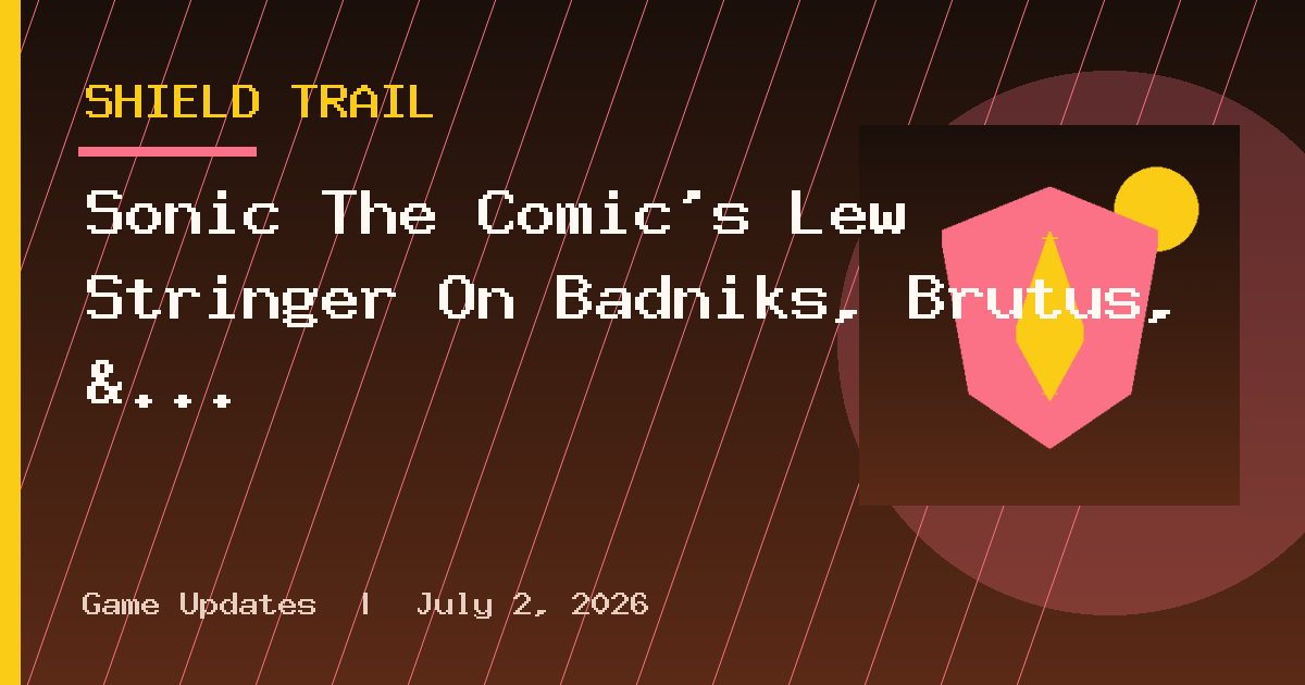 Sonic The Comic's Lew Stringer On Badniks, Brutus, & Writing For Kids