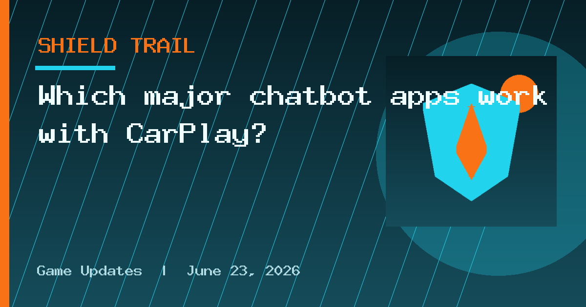 Which major chatbot apps work with CarPlay?